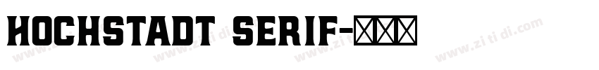 Hochstadt Serif字体转换